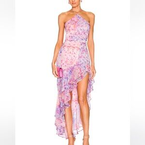 amanda uprichard x revolve carlina dress cotton candy xs
